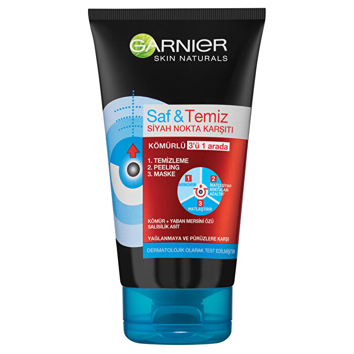 Garnier 3 In 1 Peeling Kömürlü 150 ml