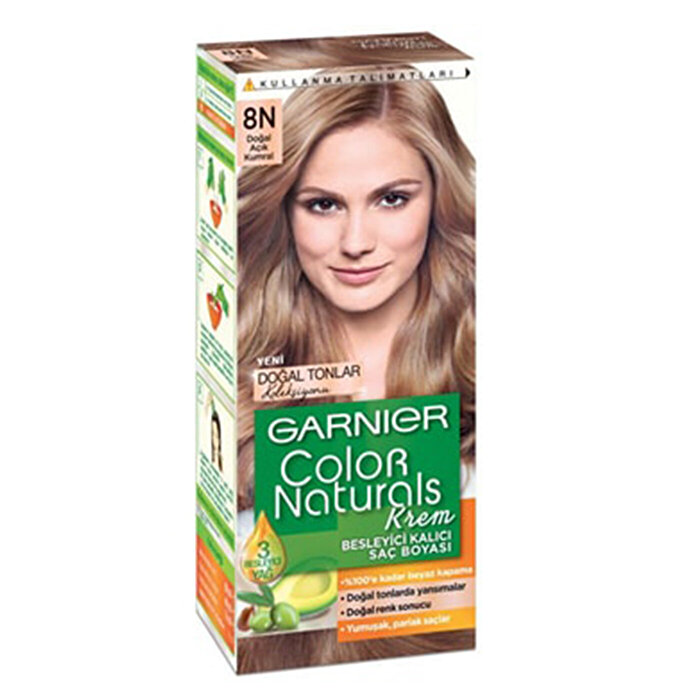Garnier Color Naturals Saç Boyası Doğal Açık Kumral No 8