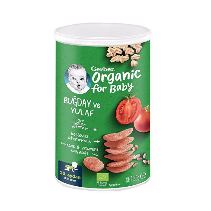 Gerber Organik Buğdaylı Yulaflı Kraker 35 gr