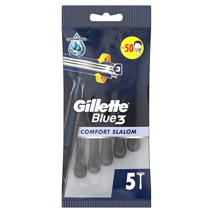 Gilette Blue3 Slalom Kullan At Tıraş Bıçağı 5'li