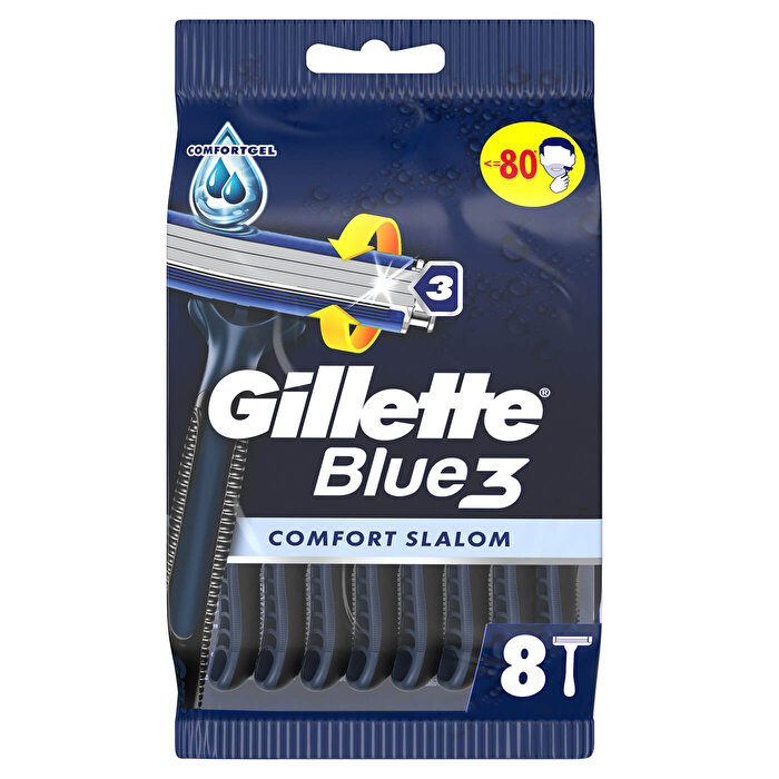 Gilette Blue3 Slalom Kullan At Tıraş Bıçağı 8'li