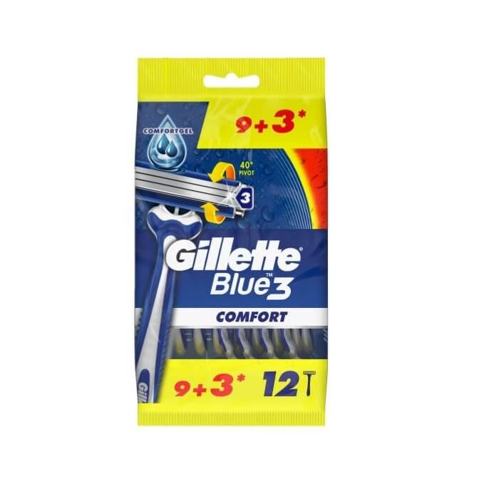 Gillette Blue 3 Comfort Kullan At Tıraş Bıçağı 9+3 12'li