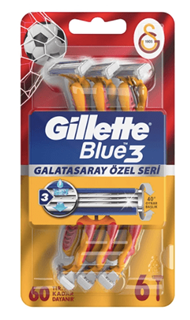Gillette Blue3 Galatasaray Taraftar Paketi 6 Lı