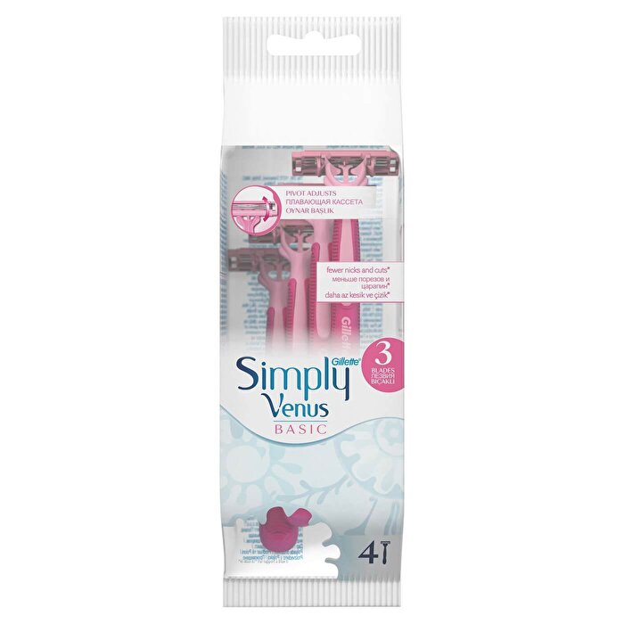 Gillette Venus Simple 3 Basıc 4'lu Poşet 1 Adet
