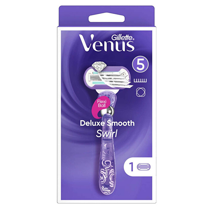 Gillette Venus Swirl Extra Smooth Tıraş Makinesi 5 Yedekli 1 adet