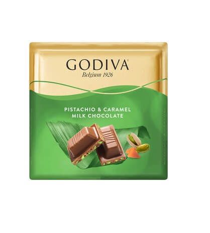 Godiva Antep Fıstıklı Sütlü Çikolata Kare 60 Gr