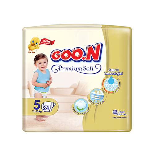 GOO.N Premium Soft Bebek Bezi 5 Beden (24 Adet)