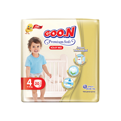 GOO.N Premium Soft Külot Bez 4 Beden (20 Adet)