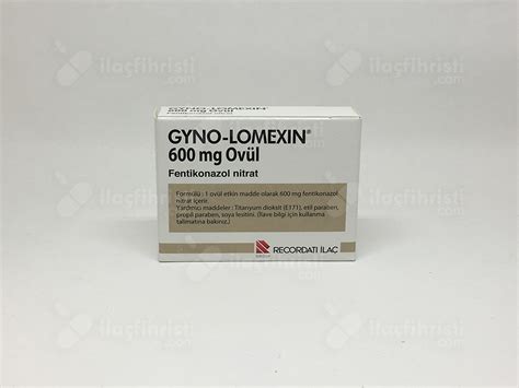 Recordati İlaç Gyno-Lomexin 600 mg 2 Ovül