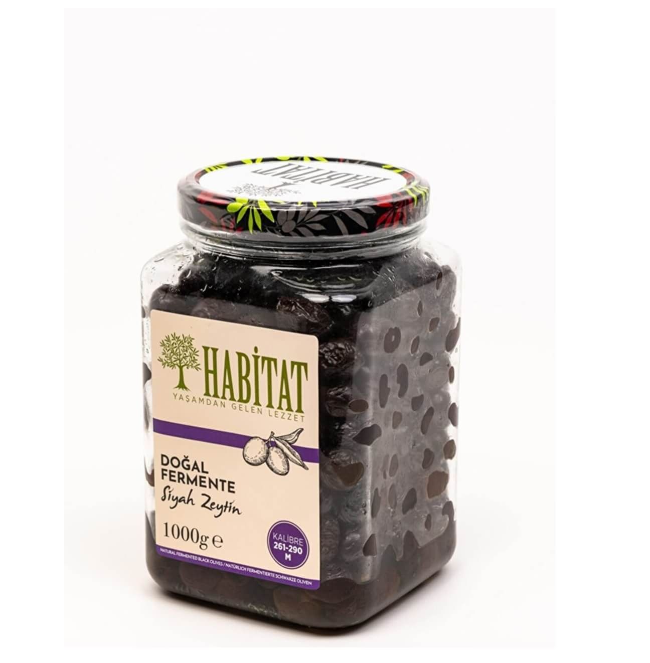 Habitat Siyah Zeytin Cam 900 Gr