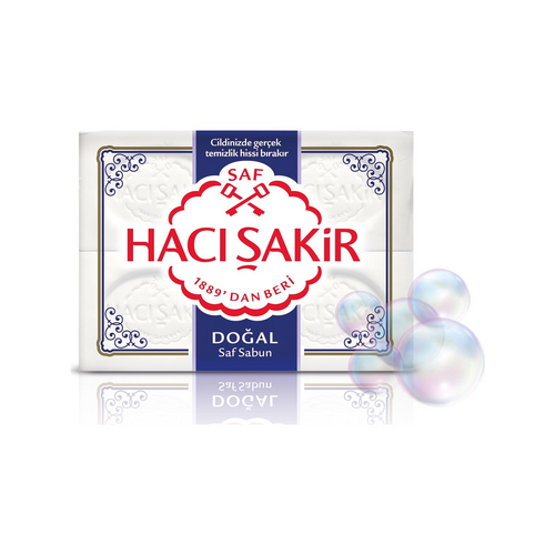 Hacı Şakir Doğal Saf Geleneksel Beyaz Sabun 4x200 gr