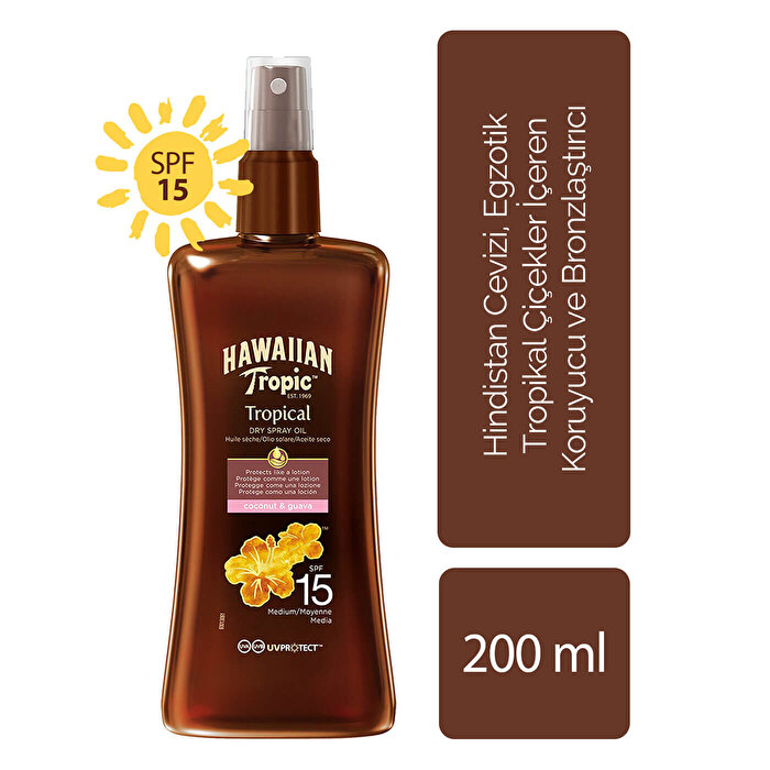Hawaiian Tropic Güneş Yağı Spreyi Spf 15 200 ml
