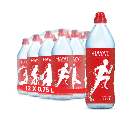 Hayat Sporcu Kapak Su 0,75 Lt