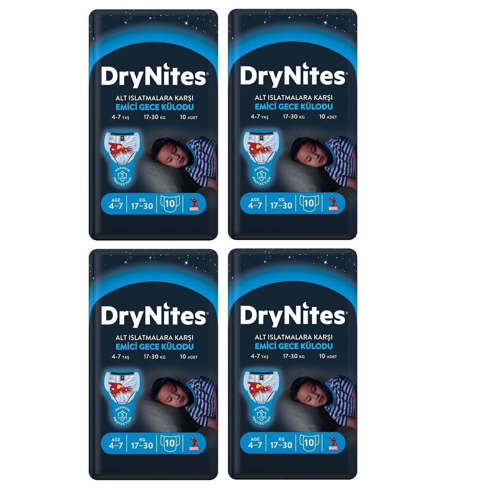 Huggies Drynites Emici Gece Külodu Erkek Small 4-7 Yaş 40 Adet