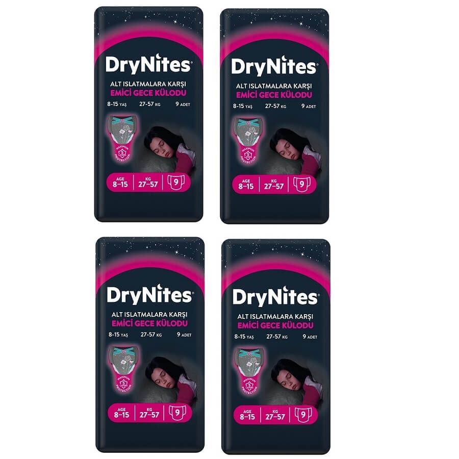 Huggies Drynites Emici Gece Külodu Kız 8-15 Yaş 36 Adet