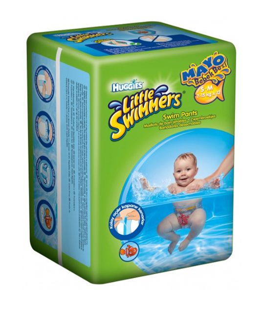 Huggies Little Swimmers S - M Mayo Bebek Bezi 7 - 15 kg 12 Adet