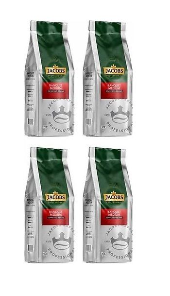 Jacobs Banquet Medium Espresso Çekirdek Kahve 1 Kg X 4 Adet