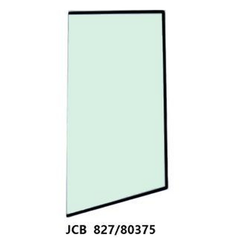 JCB Glass, right hand rear side, green tinted 827/30529