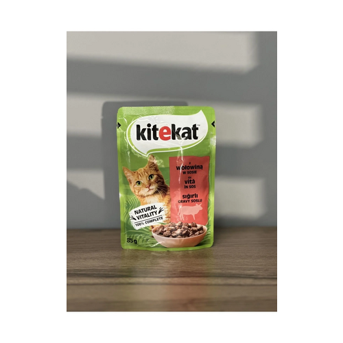 Kitekat Sığırlı Gravy Soslu Kedi Yaş Mama 85 Gr. 1 Adet
