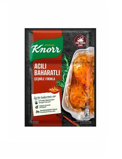 Knorr Acılı ve Baharatlı Fırında Tavuk Çeşnisi 31 Gr
