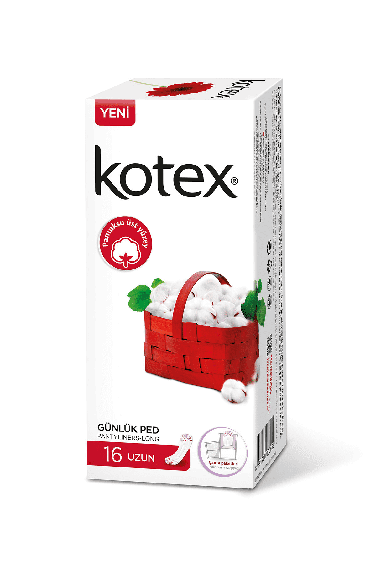 Kotex Anydays Günlük Ped Uzun 16 Adet