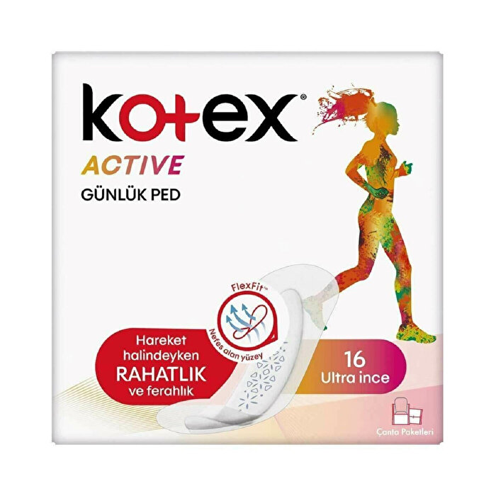 Kotex Active Günlük Ped 16'lı