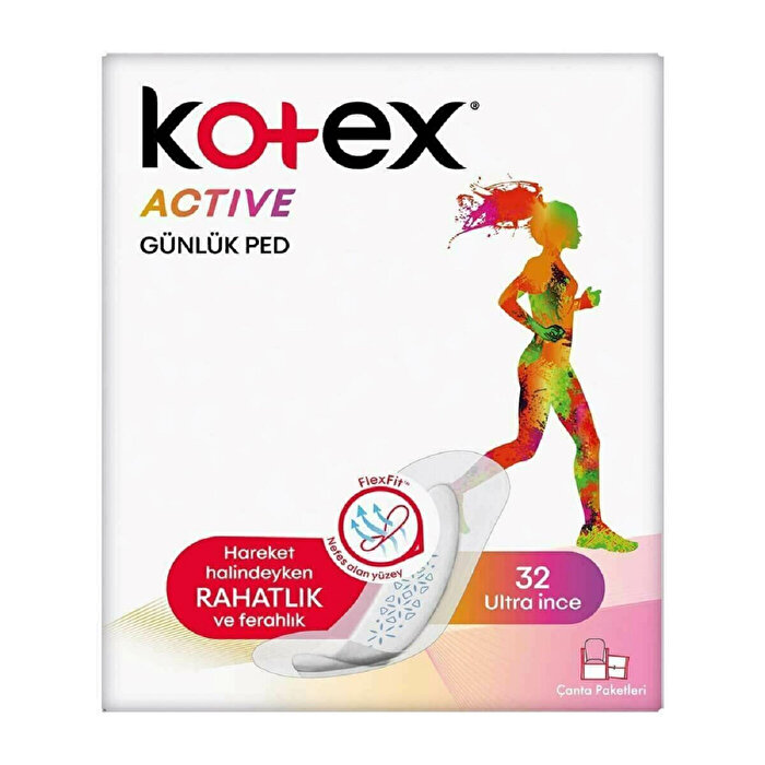 Kotex Active Günlük Ped 32'li