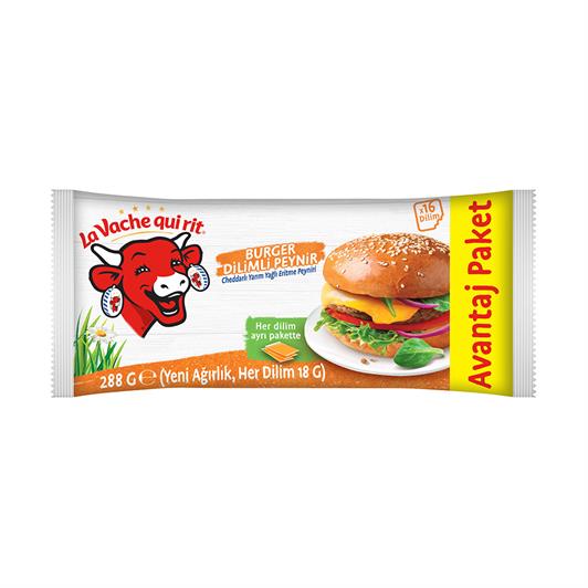 Karper La Vache qui rit Burger Dilimli Cheddarlı Peynir 288 gr