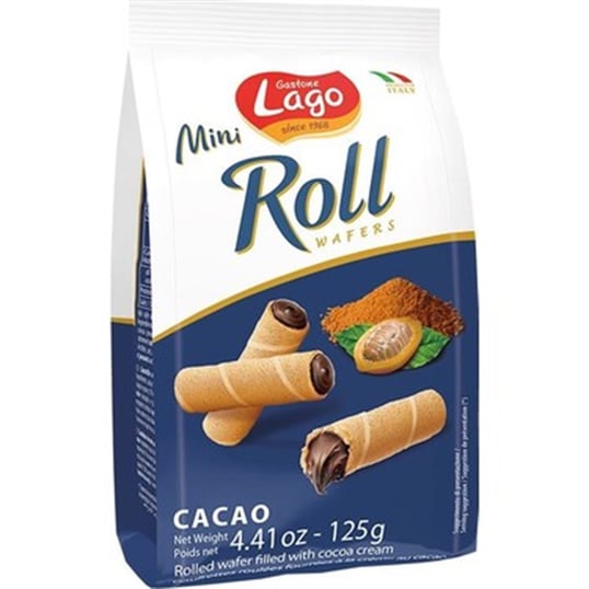 Lago Mini Rulo Gofret 125 Gr - Kakao
