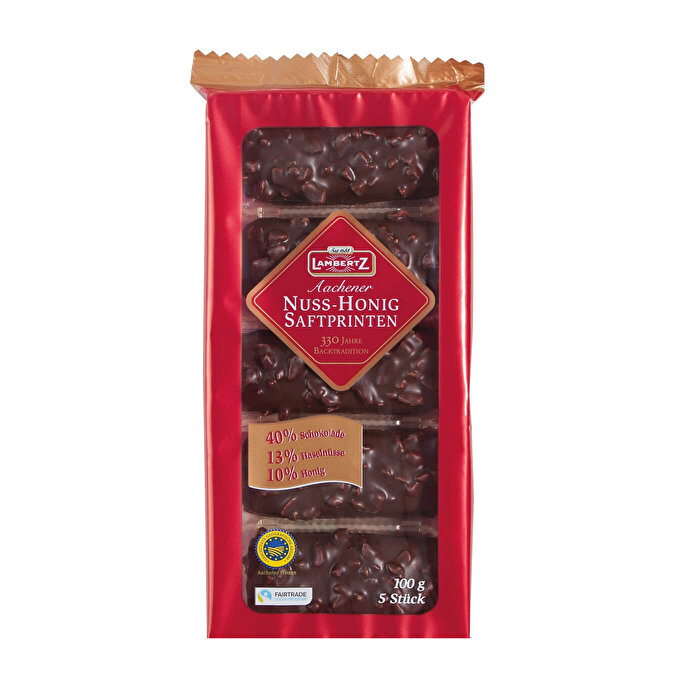 Lambertz Atıştırmalık Çikolata Fındık ve Ballı Bitter Çikolata 100 gr