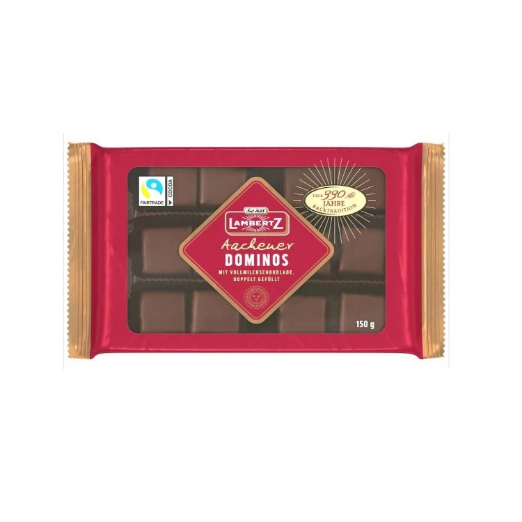 Lambertz Domino Vollmilch Çikolata Kaplı Küpler 150 Gr