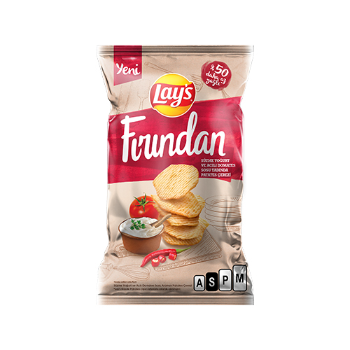 Lay's Fırından Süzme Yoğurt & Acılı Domates Soslu Patates Çerezi Süper Boy (96 g)