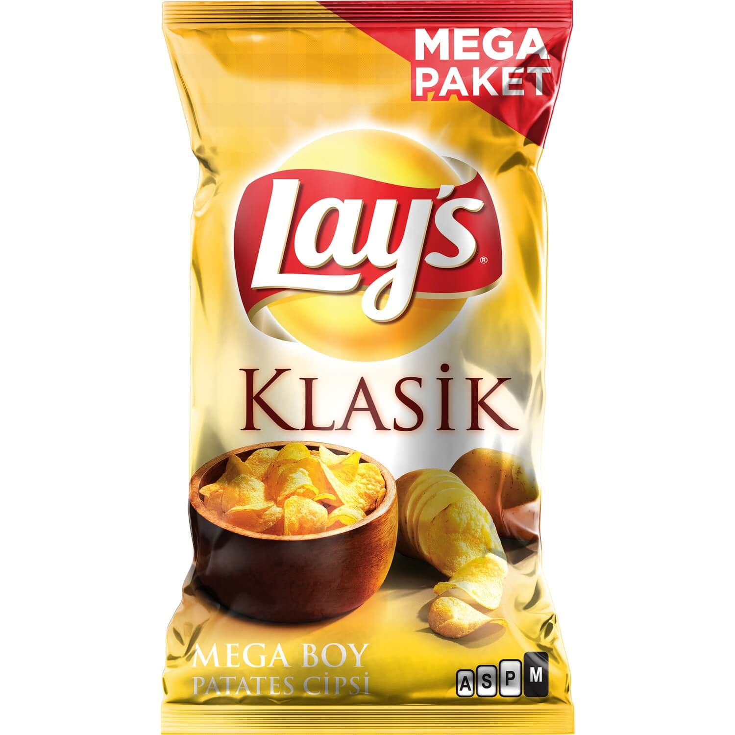 Lays Klasik Patates Cipsi Mega Boy 193 Gr