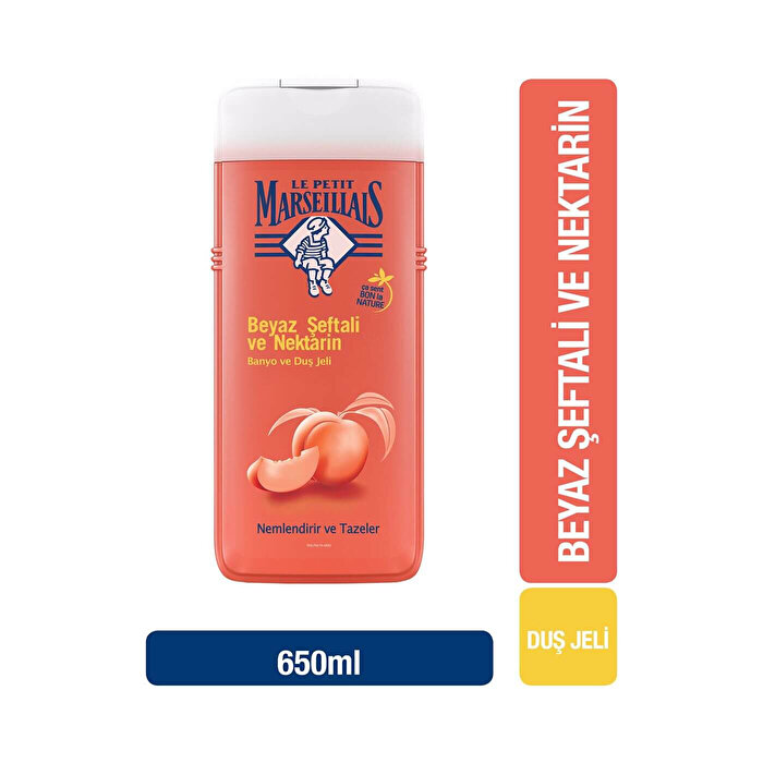 Le Petit Marseillais Duş Jeli Beyaz Şeftali ve Nektarin 650 ml