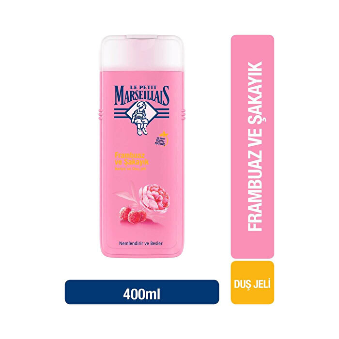 Le Petit Marseillais Duş Jeli Frambuaz ve Şakayık 400 ml