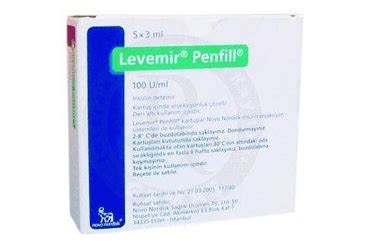 Novo Nordisk İlaç Levemir Penfill 100 U/ml 5x3 ml