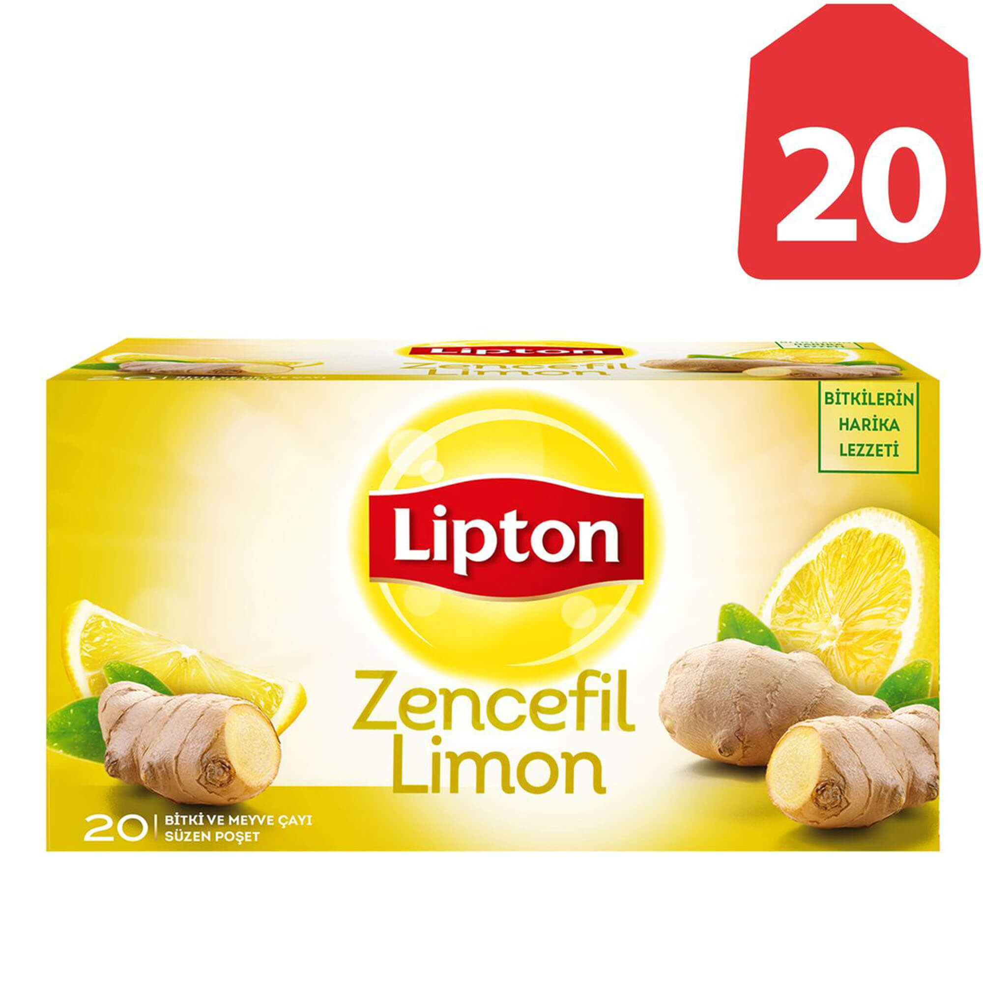 Lipton Bitki Çayı Zencefil & Limon 20 Adet