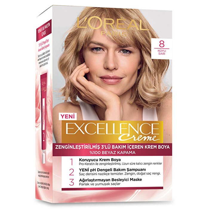 Loreal Excellence Saç Boyası Koyu Sarı 8