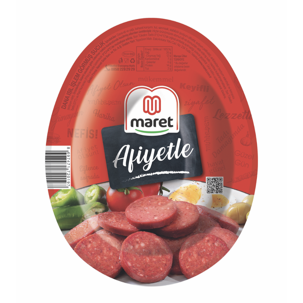 Maret Afiyetle Isıl İşlem Görmüş Sucuk (200 g)