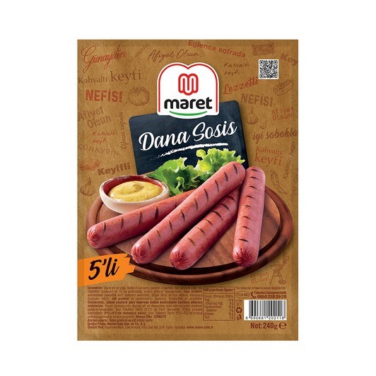 Maret Sosis 5'li Dana 240 gr
