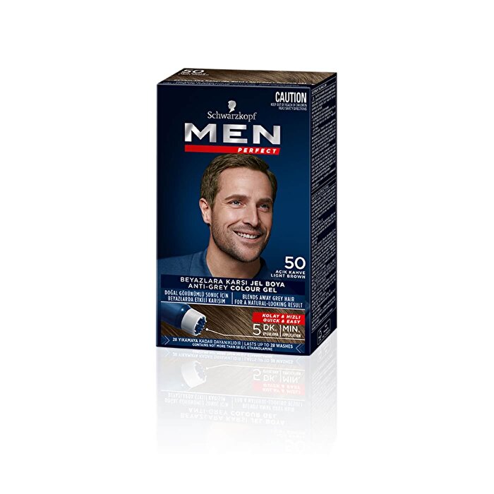 Schwarzkopf Men Perfect 90 Açık Kahve Saç Boyası