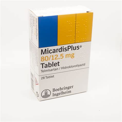 Boehringer Ingelheim İlaç Micardis Plus 80 mg 28 Tablet