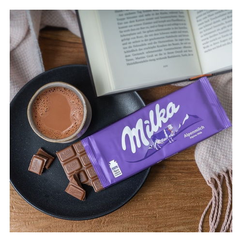 Milka 100% Alpine Milk Sustainably Sourced Cocoa 4'lü