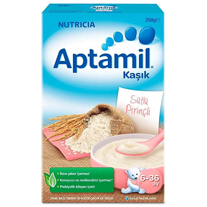 Milupa Aptamil Kaşık Maması Sütlü Pirinçli Ek Gıda 250 gr