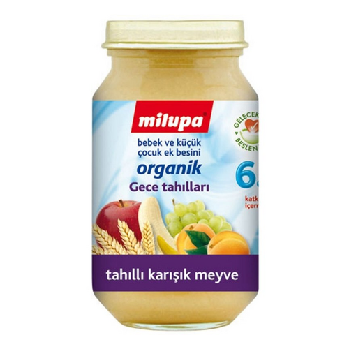 Milupa Kavanoz Mama Organik Ananaslı Karışık Meyve 200 gr