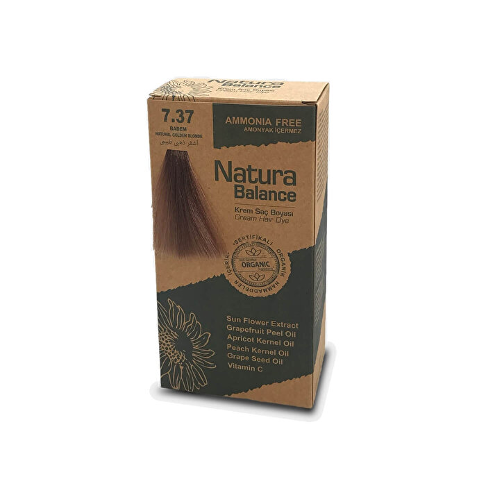 Natura Balance Krem Saç Boyası Badem 7.37 1 adet