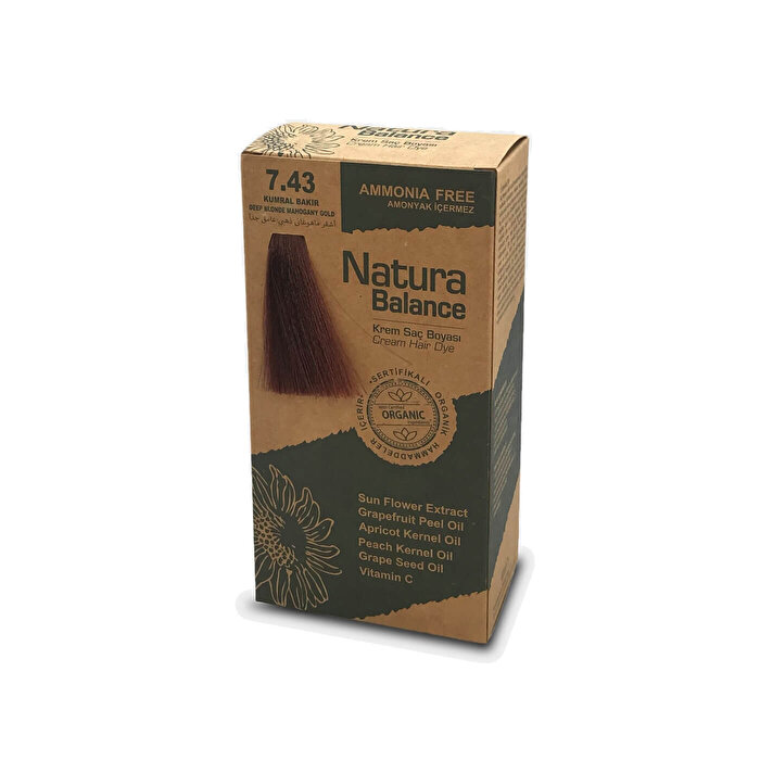 Natura Balance Krem Saç Boyası Kumral Bakır 7.43 1 adet