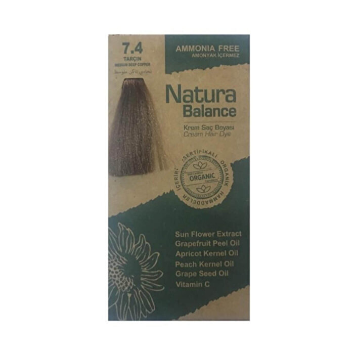 Natura Balance Krem Saç Boyası Tarçın 7.4 1 adet