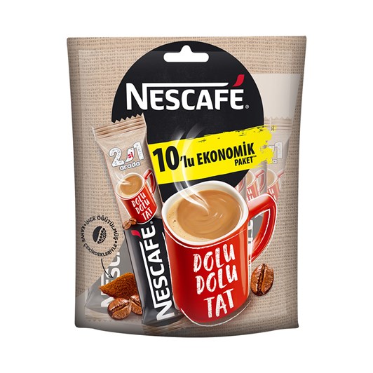 Nescafe 2 si 1 Arada 10'lu Paket 100 gr