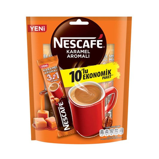 Nescafe 3 ü 1 Arada Caramel 10'lu 17.6 gr